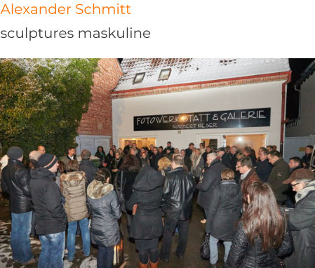 Galerie Nieser sculptures maskuline